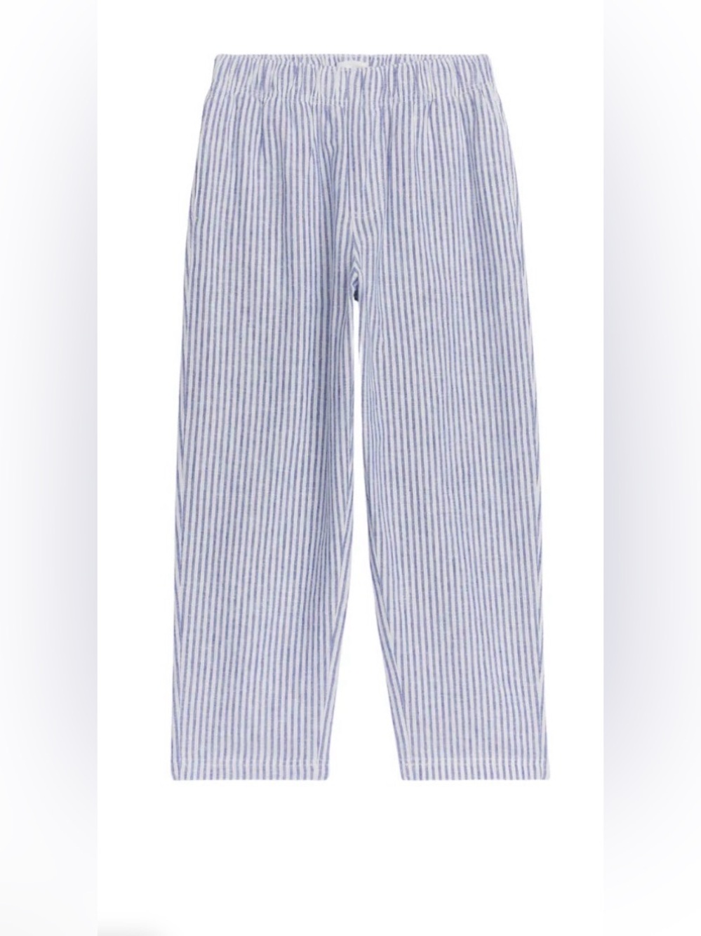 Brandy Melville Light Blue and White Striped Pants